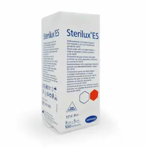 Sterilux ES Γάζες μη Αποστειρωμένες 100 τεμ. - 5 x 5cm