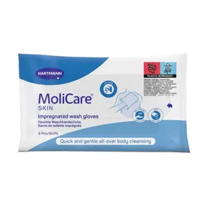 Molicare Skin Γάντια Καθαρισμού Έτοιμο Μπάνιο