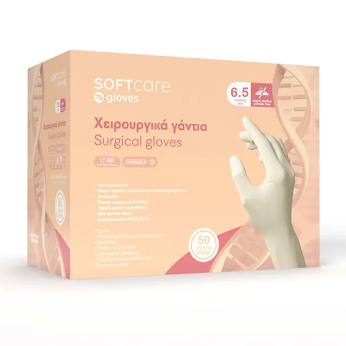 Soft Touch Χειρουργικά Γάντια Latex Χωρίς Πούδρα 100τεμ. - No 6.5 | tsagiannidis.gr Soft Touch Χειρουργικά Γάντια Latex Χωρίς Πούδρα 100τεμ. - No 6.5 | tsagiannidis.gr