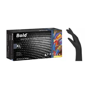 Aurelia Bold Γάντια Νιτριλίου Μαύρα 100 τεμ. - XLarge