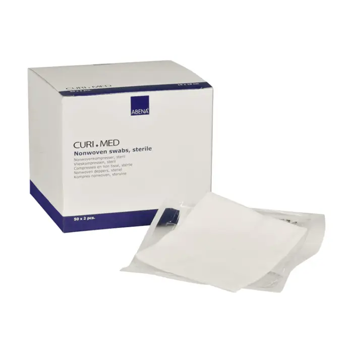 Curi Med Γάζες Αποστειρωμένες Non Woven 100 τεμ. - 10 x 10cm | tsagiannidis.gr