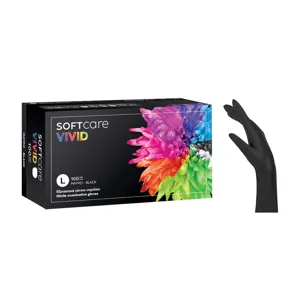 Soft Touch Vivid Γάντια Νιτριλίου Black Large