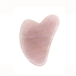 Gua Sha Ροζ Χαλαζίας σε Σχήμα Καρδιάς