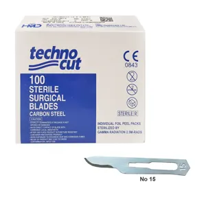 Techno Cut Χειρουργικές Λεπίδες 100 τεμ. - Νο 15