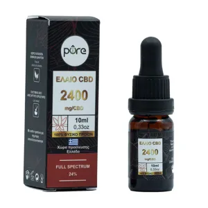 Pure Έλαιο CBD Πλήρους Φάσματος 24% (2400mg/10ml)