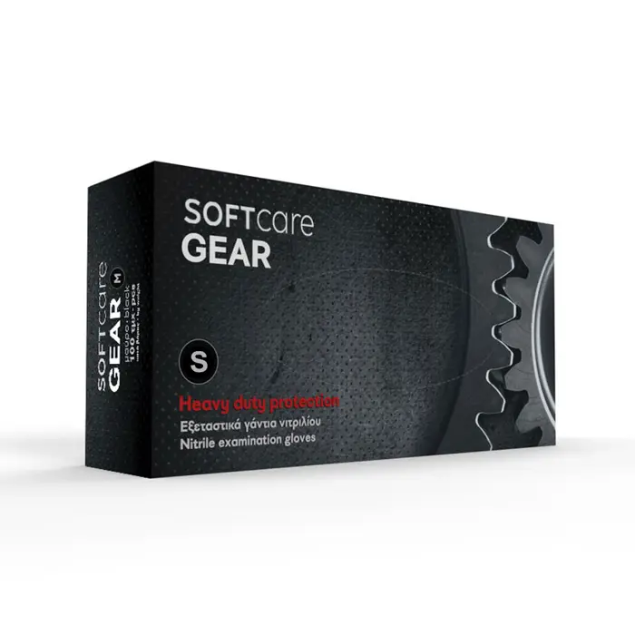 Soft Care Gear Γάντια Νιτριλίου Μαύρα 100 τεμ. - Small | tsagiannidis.gr Soft Care Gear Γάντια Νιτριλίου Μαύρα 100 τεμ. - Small | tsagiannidis.gr